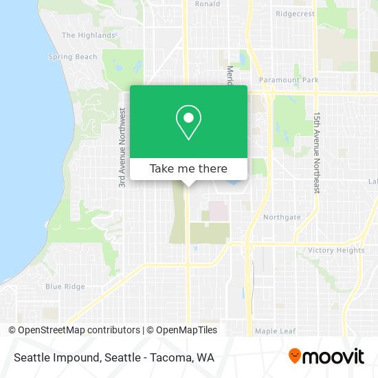 Mapa de Seattle Impound