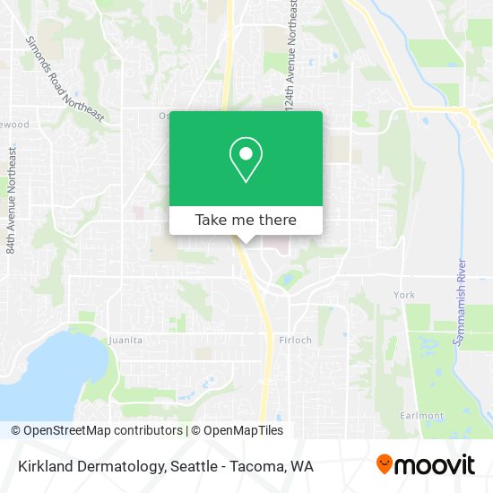 Kirkland Dermatology map