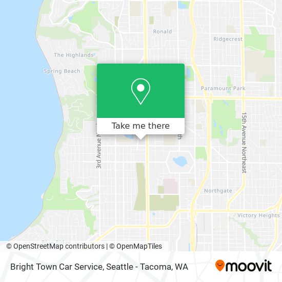Bright Town Car Service map