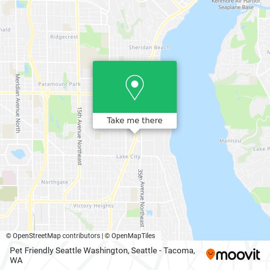 Pet Friendly Seattle Washington map