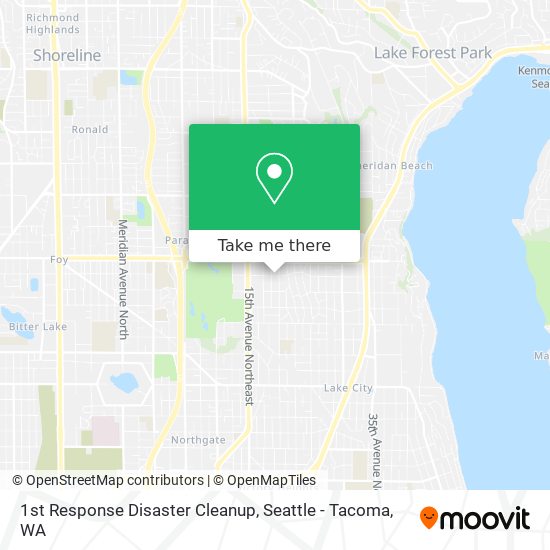 1st Response Disaster Cleanup map