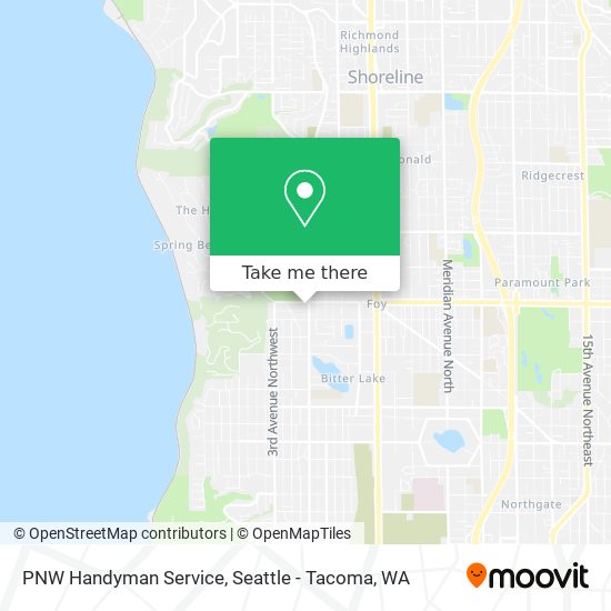 PNW Handyman Service map