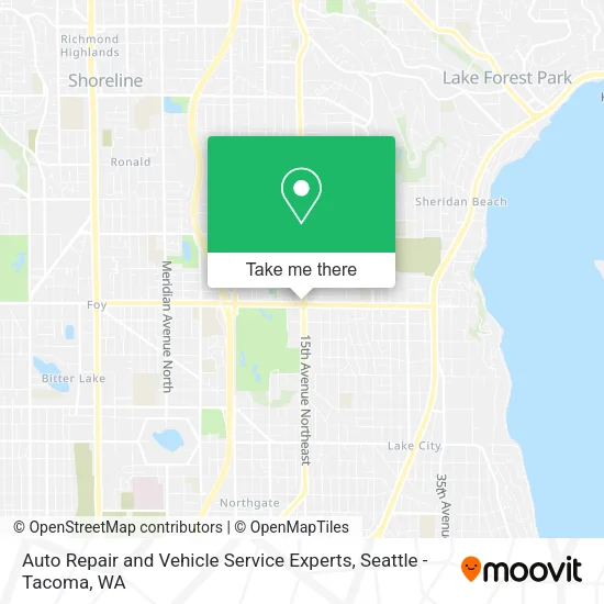 Mapa de Auto Repair and Vehicle Service Experts