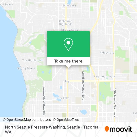 North Seattle Pressure Washing map