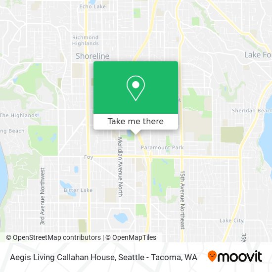 Aegis Living Callahan House map