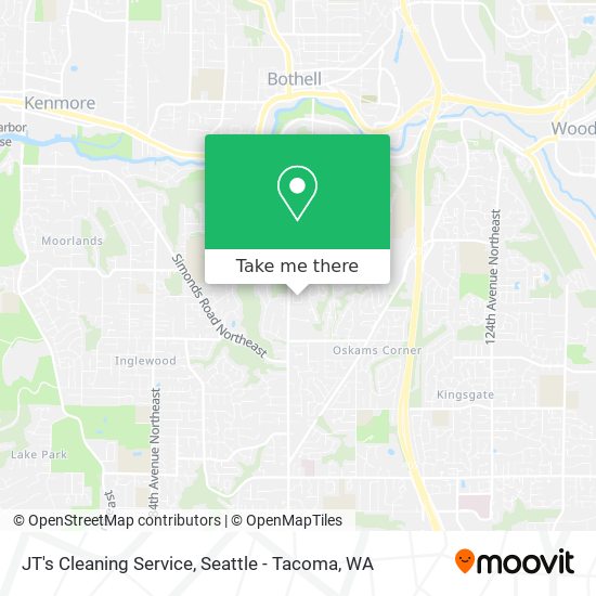 Mapa de JT's Cleaning Service