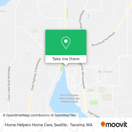 Home Helpers Home Care map
