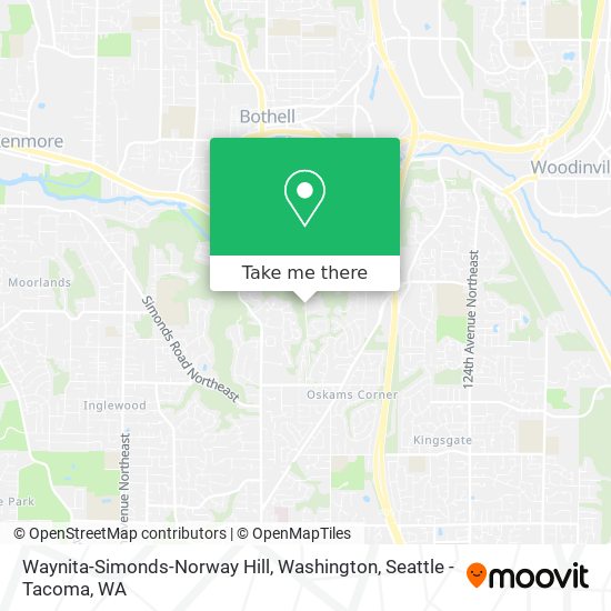 Mapa de Waynita-Simonds-Norway Hill, Washington