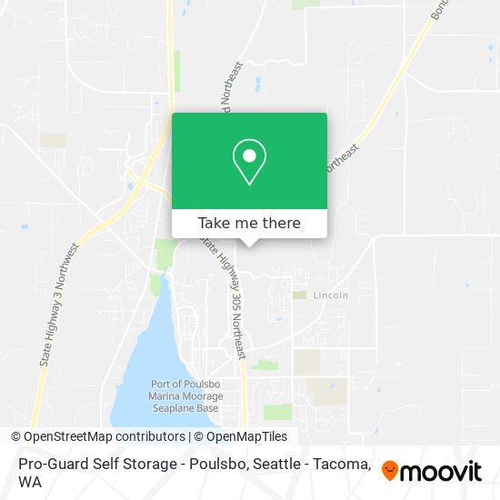 Pro-Guard Self Storage - Poulsbo map