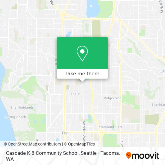 Cascade K-8 Community School map