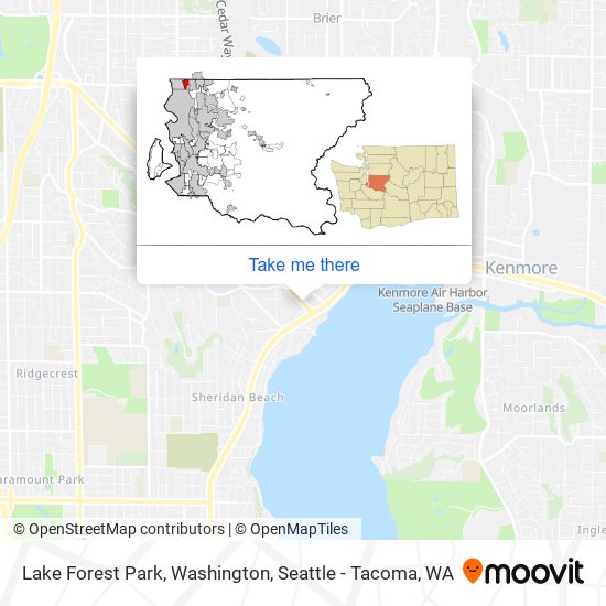 Mapa de Lake Forest Park, Washington