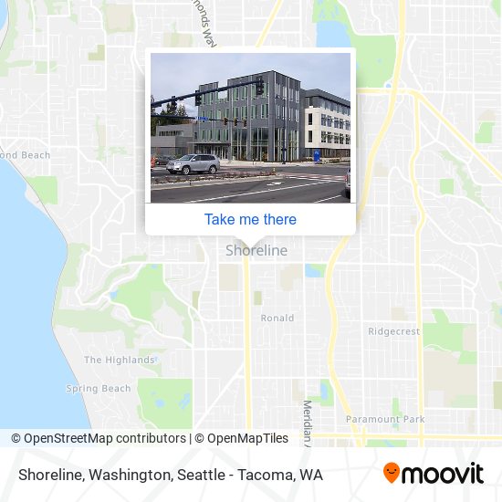 Mapa de Shoreline, Washington