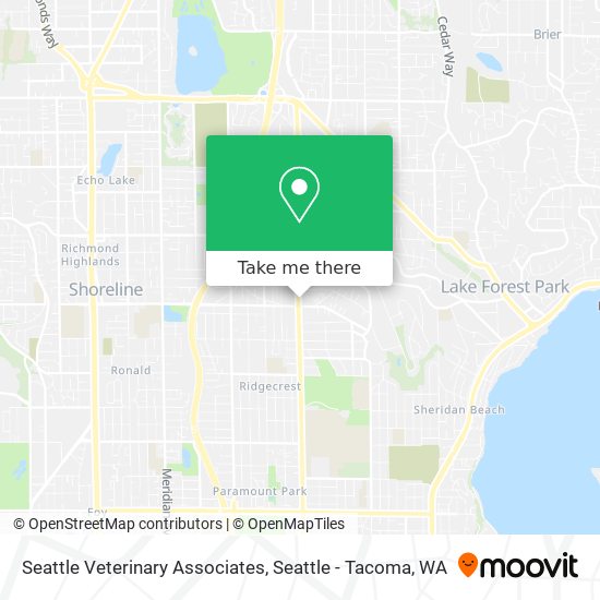 Seattle Veterinary Associates map