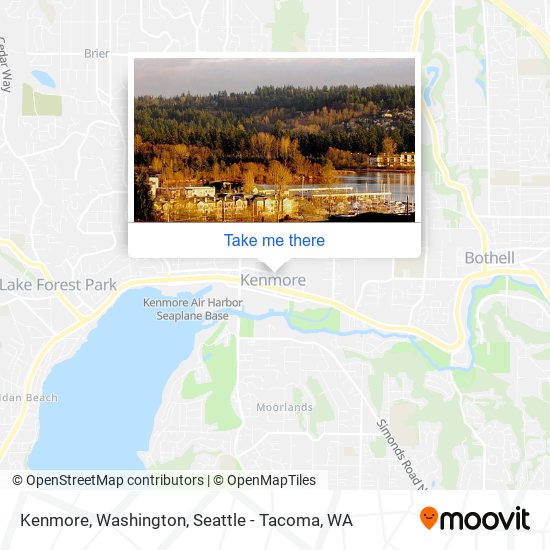 Kenmore, Washington map