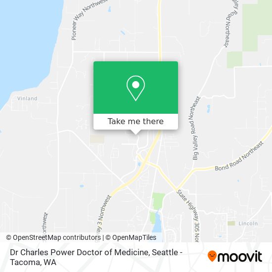 Dr Charles Power Doctor of Medicine map