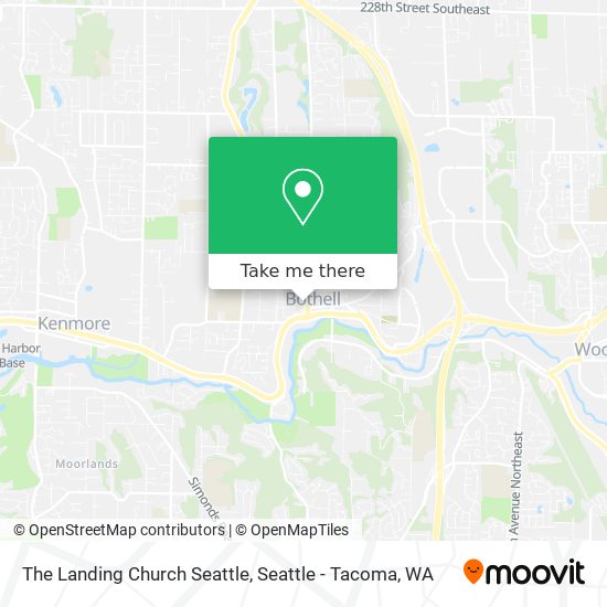 The Landing Church Seattle map