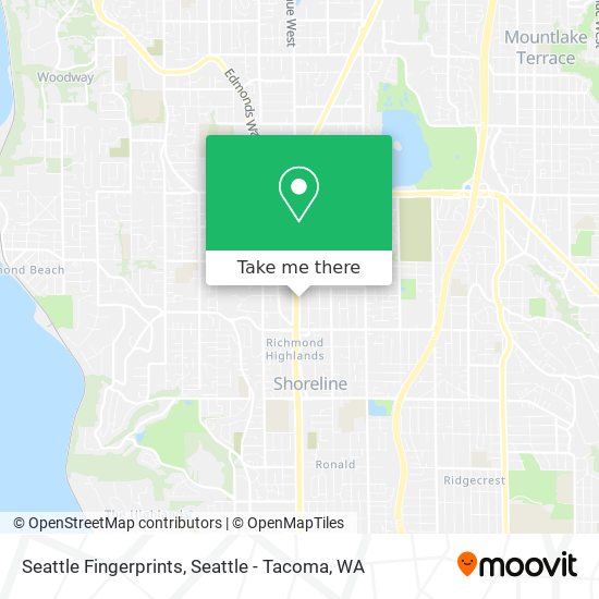 Seattle Fingerprints map