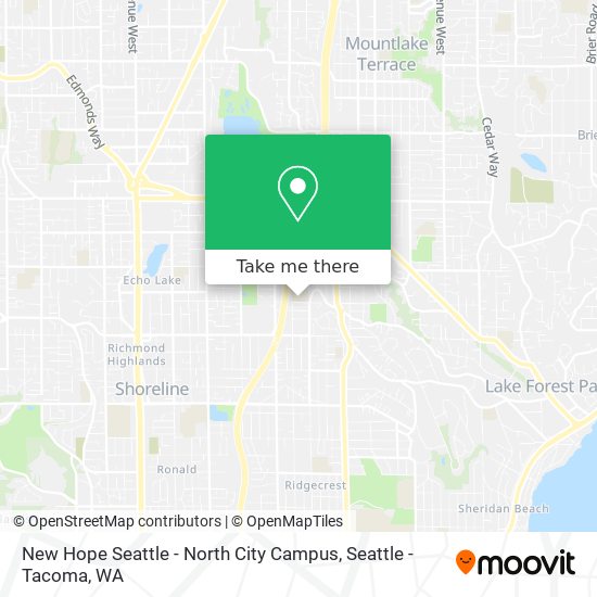 Mapa de New Hope Seattle - North City Campus