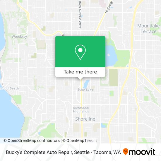 Mapa de Bucky's Complete Auto Repair