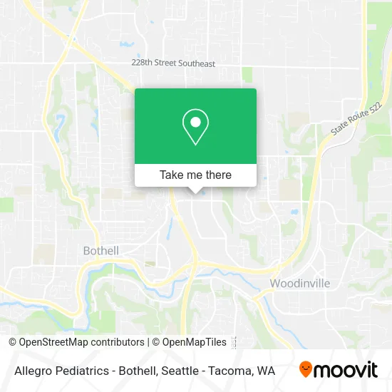 Mapa de Allegro Pediatrics - Bothell