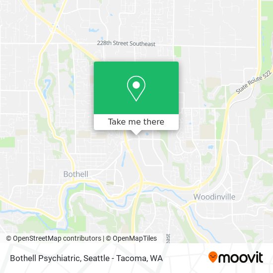 Bothell Psychiatric map