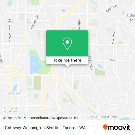 Gateway, Washington map