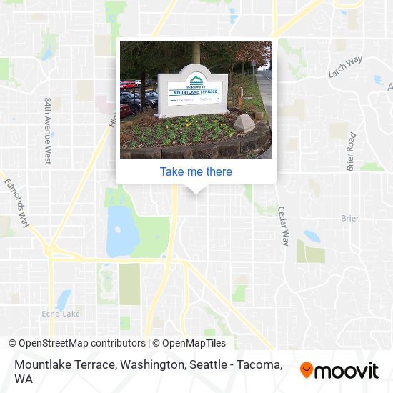 Mountlake Terrace, Washington map