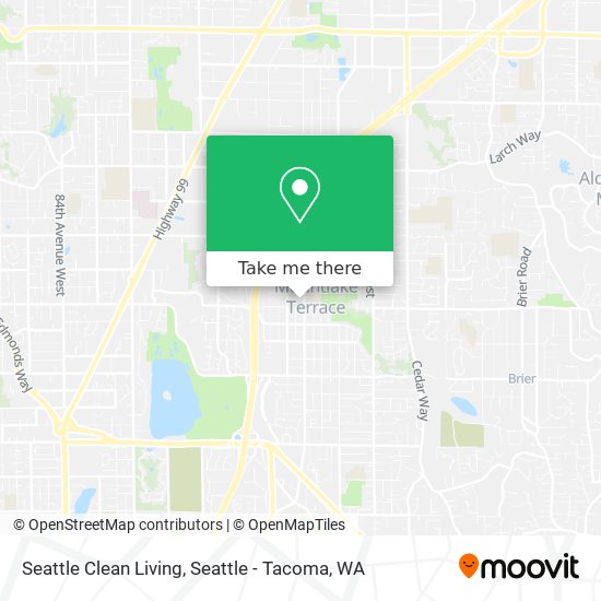 Seattle Clean Living map