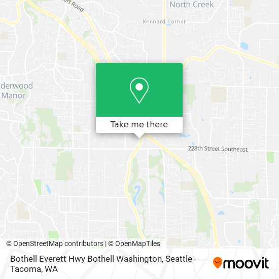 Mapa de Bothell Everett Hwy Bothell Washington