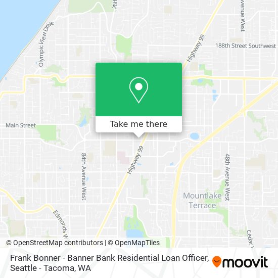 Mapa de Frank Bonner - Banner Bank Residential Loan Officer