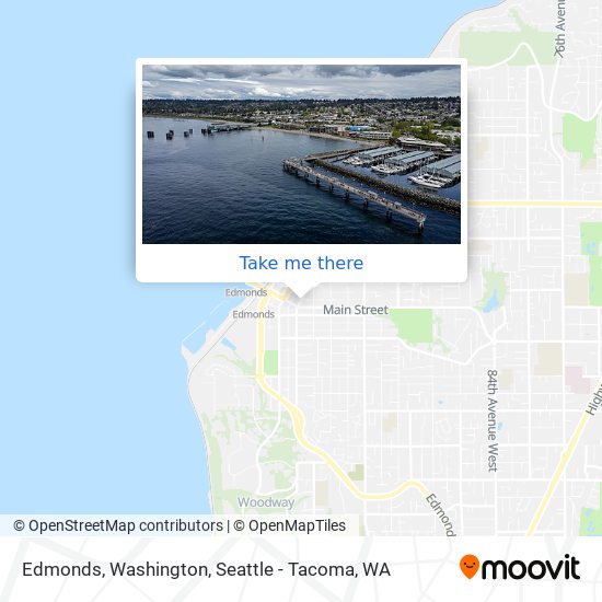 Edmonds, Washington map