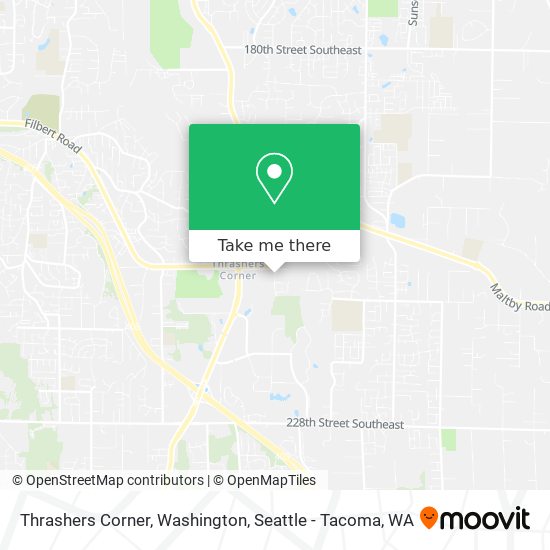Mapa de Thrashers Corner, Washington