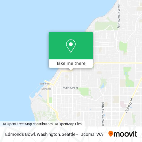 Edmonds Bowl, Washington map