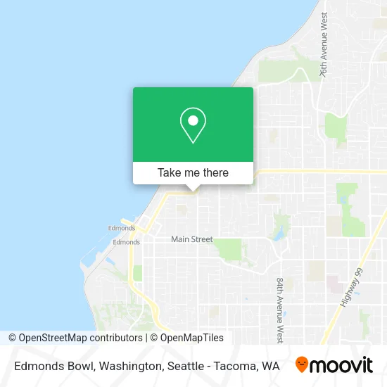 Mapa de Edmonds Bowl, Washington