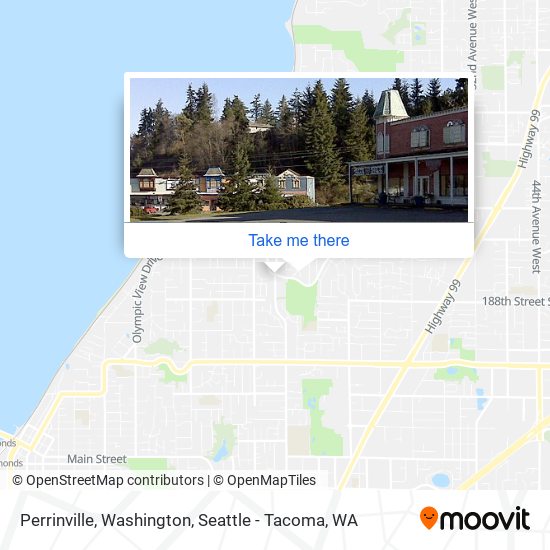 Mapa de Perrinville, Washington