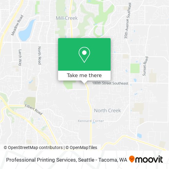 Professional Printing Services map