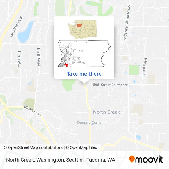 Mapa de North Creek, Washington