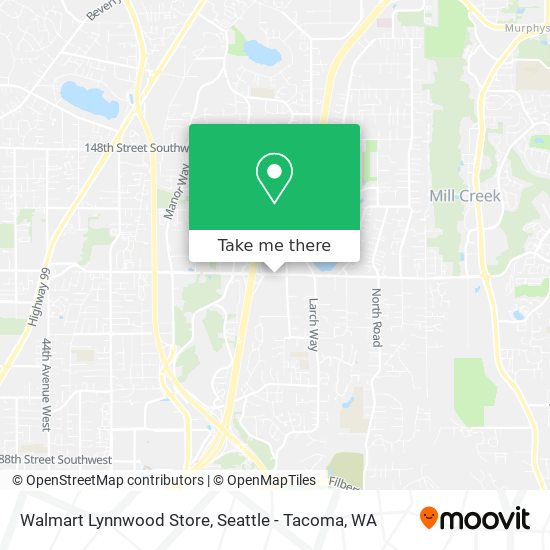 Mapa de Walmart Lynnwood Store