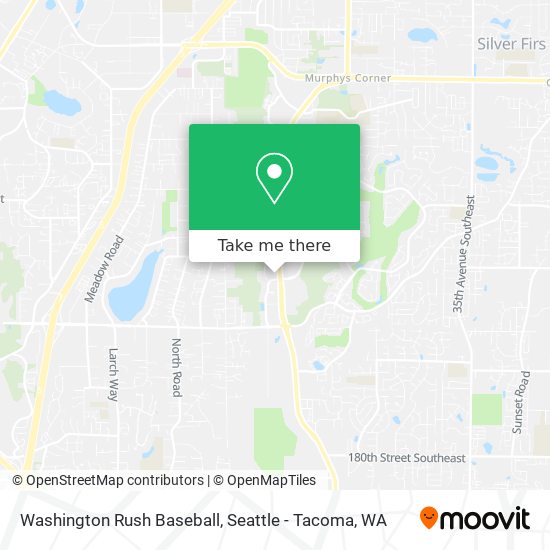 Washington Rush Baseball map