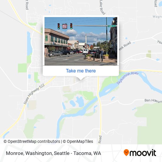 Monroe, Washington map