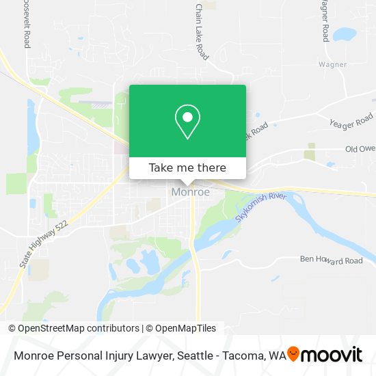 Monroe Personal Injury Lawyer map