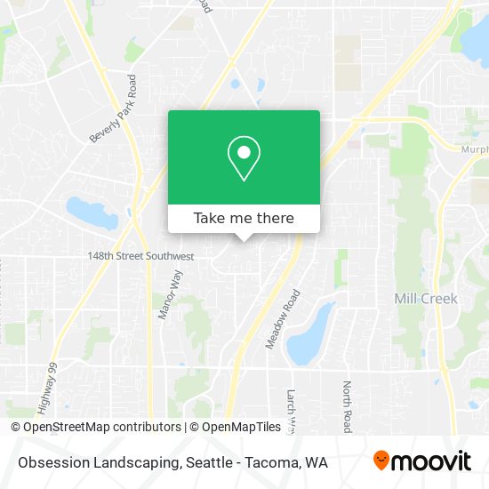 Obsession Landscaping map