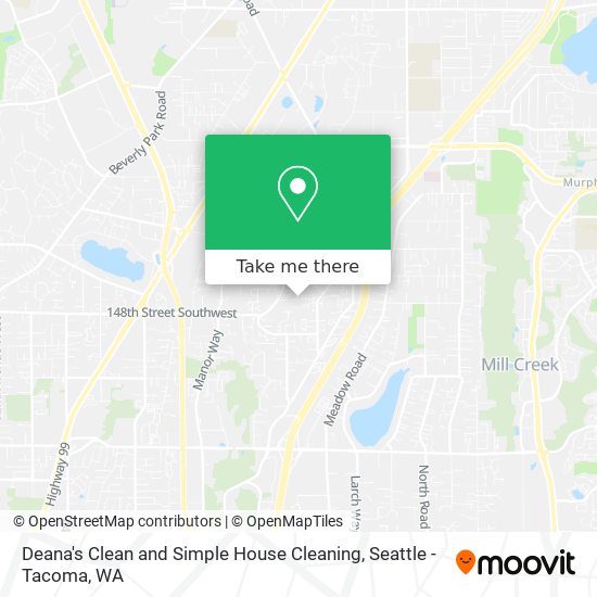 Mapa de Deana's Clean and Simple House Cleaning