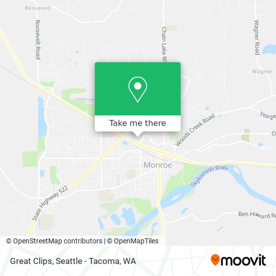 Great Clips map