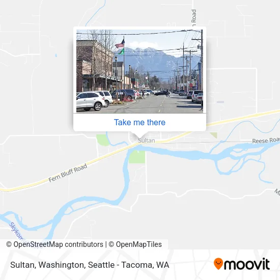 Mapa de Sultan, Washington