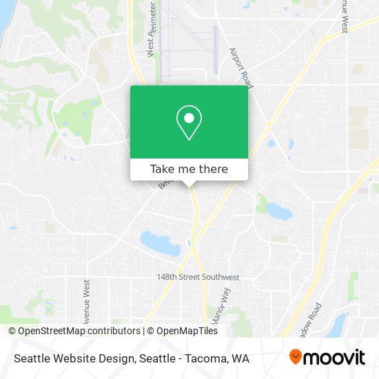 Mapa de Seattle Website Design