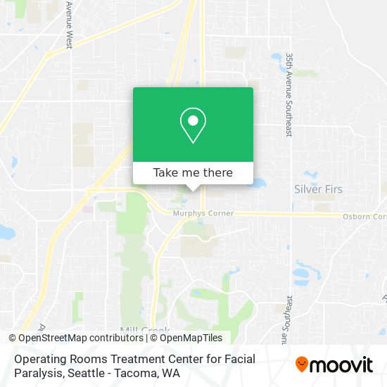 Operating Rooms Treatment Center for Facial Paralysis map