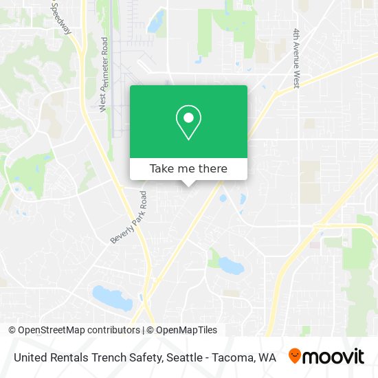 Mapa de United Rentals Trench Safety