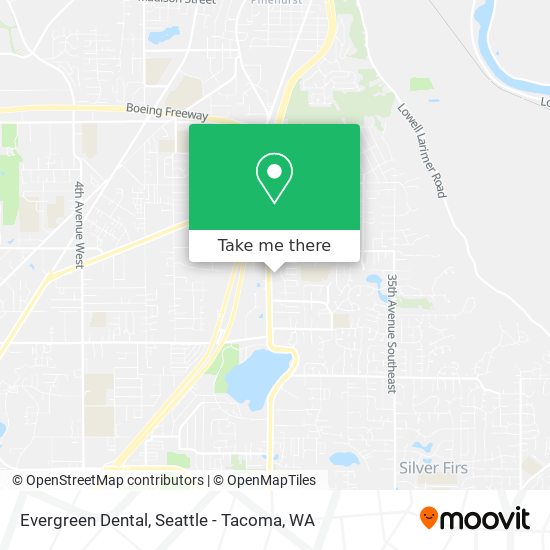 Evergreen Dental map