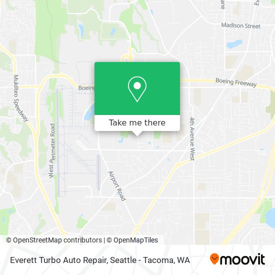 Mapa de Everett Turbo Auto Repair
